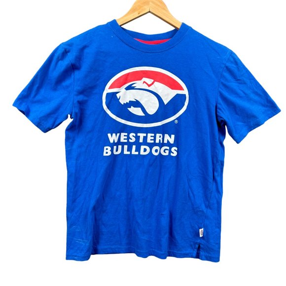 AFL Other - Western Bulldogs AFL Shirt Boy 14 Blue Sports Football Footy Tee Tshirt Printed